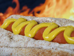 corporate picnic hot dog